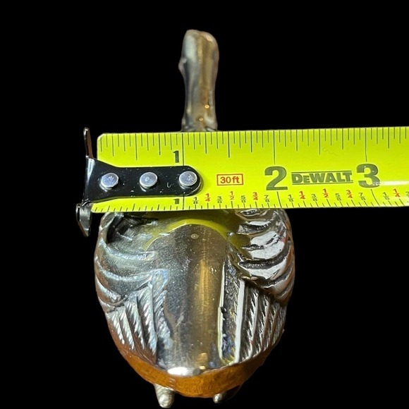 Vintage Walmart Brass Goose Figurine Honking Duck Statue MCM Decor - Picture 2 of 12